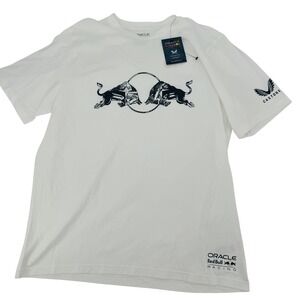 Official Oracle Red Bull Racing Shirt Mens XL White Oracle F1 Graphic Tee New